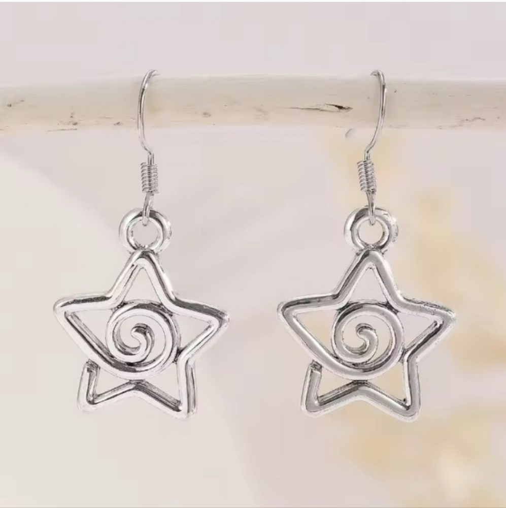 Silver Star Earrings